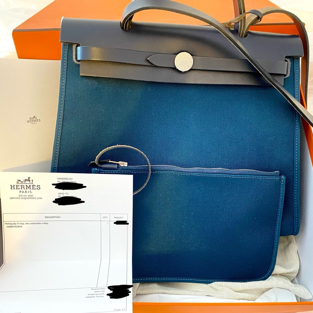 Hermes Herbag 31 - in original box and reciept